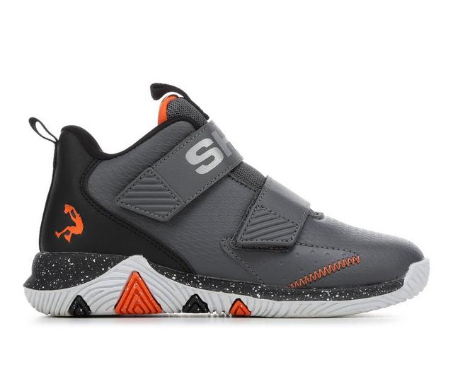 Boys' Shaq Little Kid & Big Kid Composite Basketball Shoes in Grey/Orange color