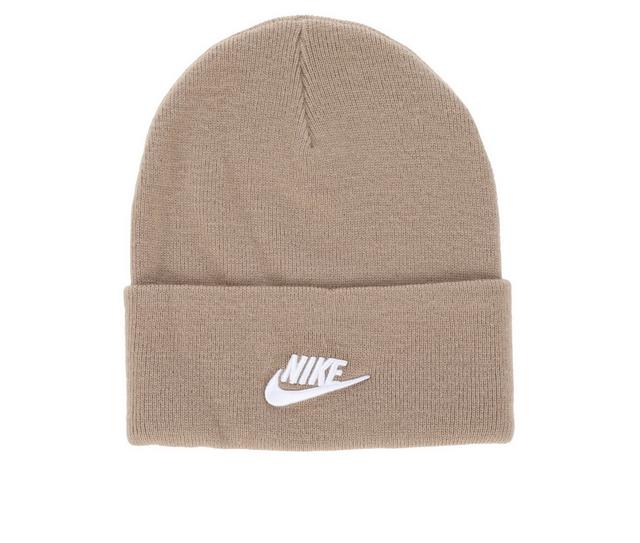 Nike Utility Futura Sustainable Beanie in Khaki/White color
