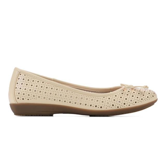 Women's Cliffs by White Mountain Cheryl Flats in Buttercream color