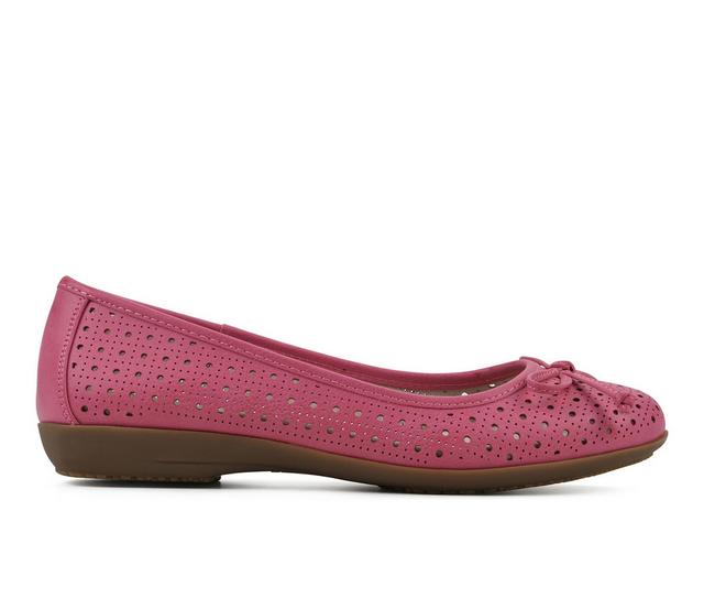Women's Cliffs by White Mountain Cheryl Flats in Fuchsia color