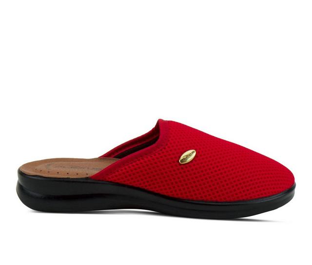 Flexus Scuff Slippers in Red color