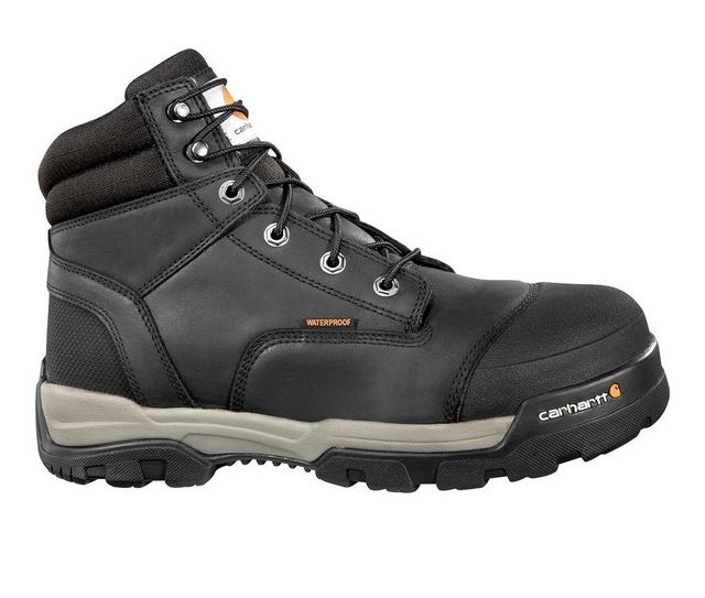 Men's Carhartt CME6351 Ground Force 6" Composite Toe Work Boots in Black color
