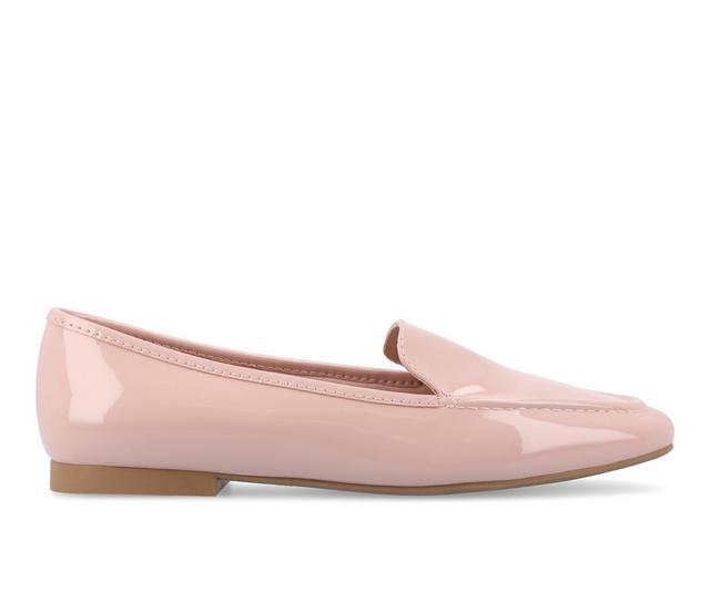 Women's Journee Collection Tullie Loafers in Patent/PInk color