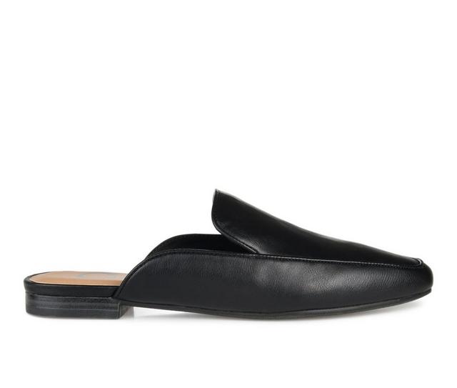 Women's Journee Collection Akza Mules in Black color