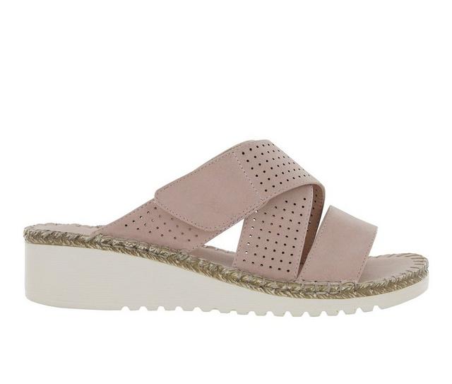 Women's Mia Amore Griffin Wedge Sandals in Blush color