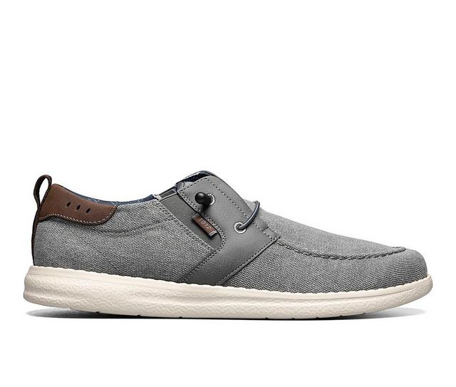 Men's Nunn Bush Brewski Moc Toe Shoes in Gray color