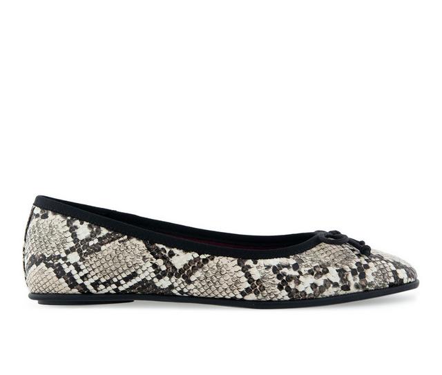 Women's Aerosoles Catalina Flats in Natural Snake color