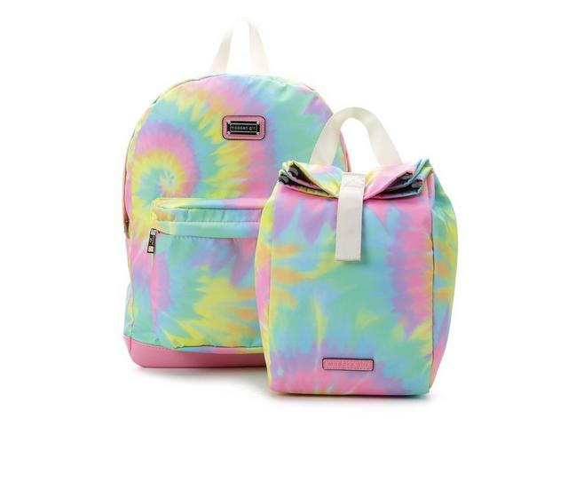 Madden Girl Nylon Backpack with Lunch Bag in Tie Dye color