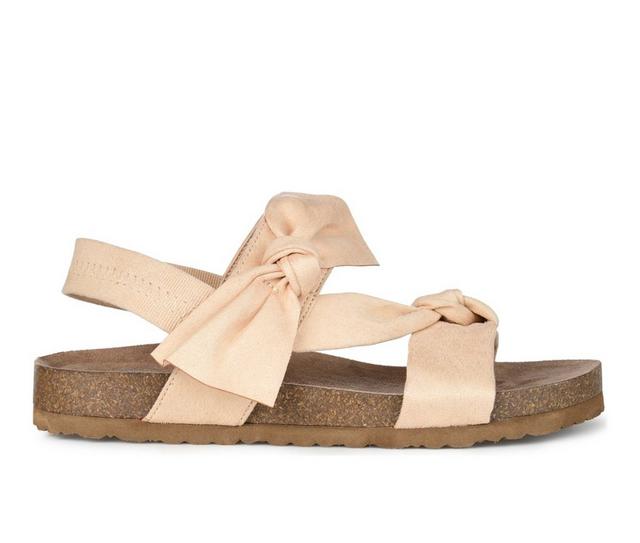 Women's Journee Collection Xanndra Footbed Sandals in Beige color