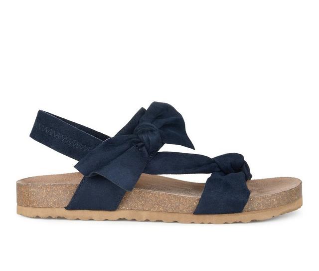 Women's Journee Collection Xanndra Footbed Sandals in Blue color