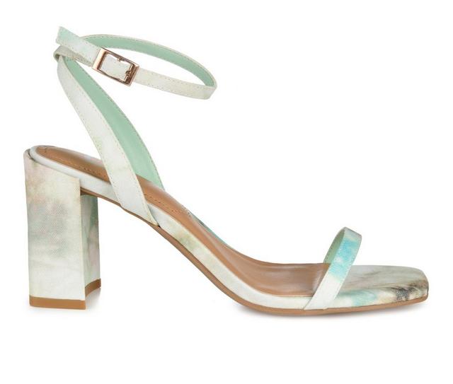 Women's Journee Collection Chasity Dress Sandals in Green color