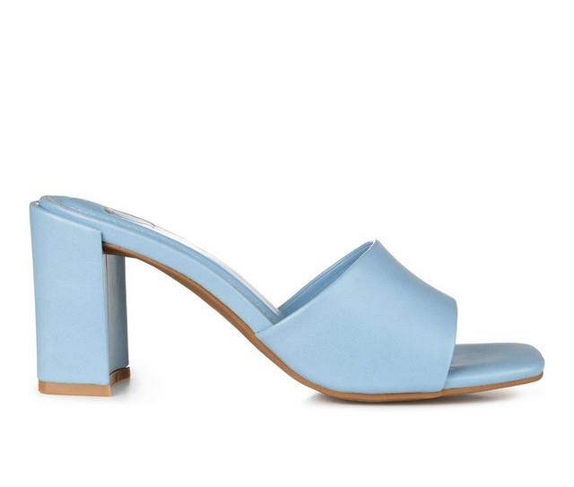 Women's Journee Collection Alisia Dress Sandals in Blue color