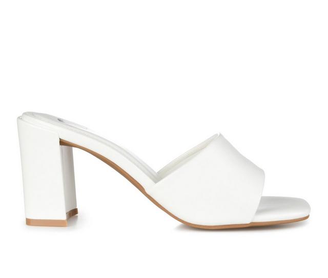 Women's Journee Collection Alisia Dress Sandals in White color