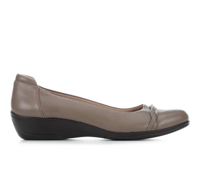 Women's LifeStride Impact Low Wedge Pumps in Taupe color