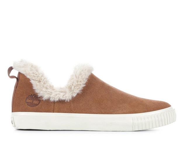 Women's Timberland Skyla Bay Slip-On Sneaker Boots in Rust Suede color