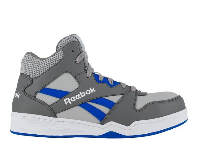 Men's REEBOK WORK BB4500 High-Top Work Sneakers in Grey/Blue color