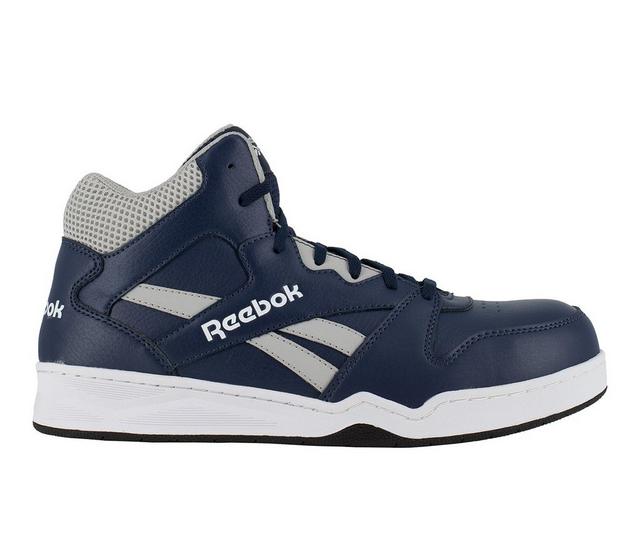 Men's REEBOK WORK BB4500 High-Top Work Sneakers in Navy/Grey color