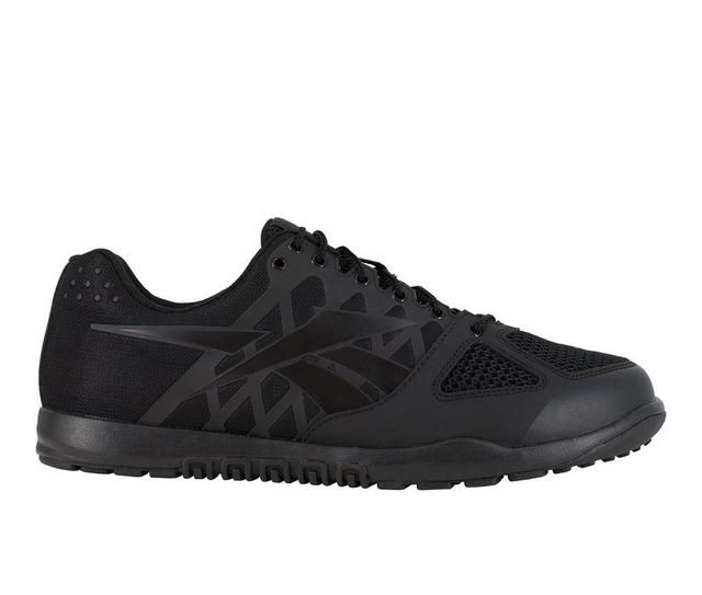Men's REEBOK WORK Nano Tactical RB7100 Work Shoes in Black color