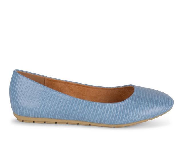 Women's Wanted Margo Flats in Blue color