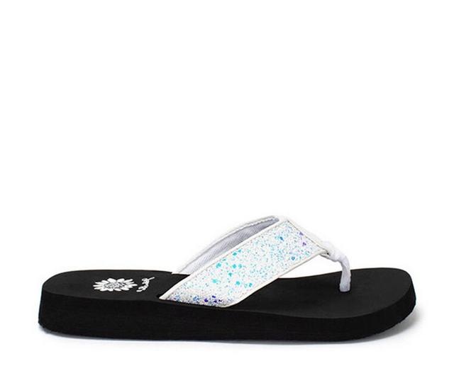 Women's Yellow Box Feliks Flip-Flops in White color