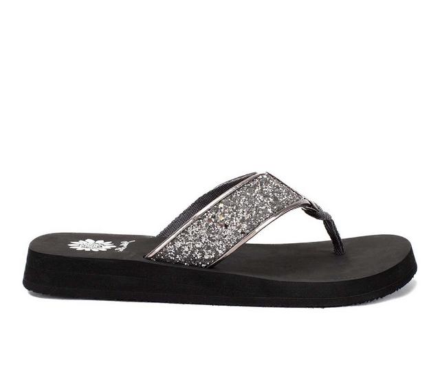 Women's Yellow Box Feliks Flip-Flops in Gray color