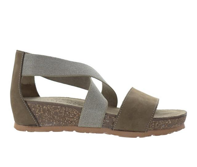 Women's Bernie Mev GI03 Wedge Sandals in Taupe color