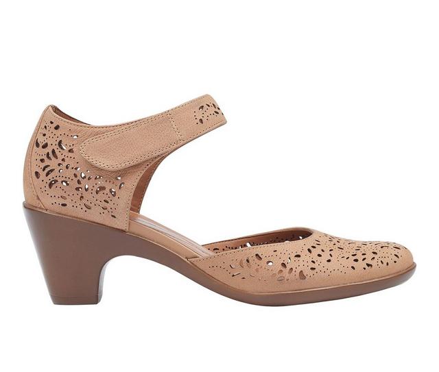 Women's Easy Spirit Cindie Pumps in Tan Leather color
