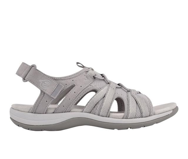 Women's Easy Spirit Spark Outdoor Sandals in Light Gray color