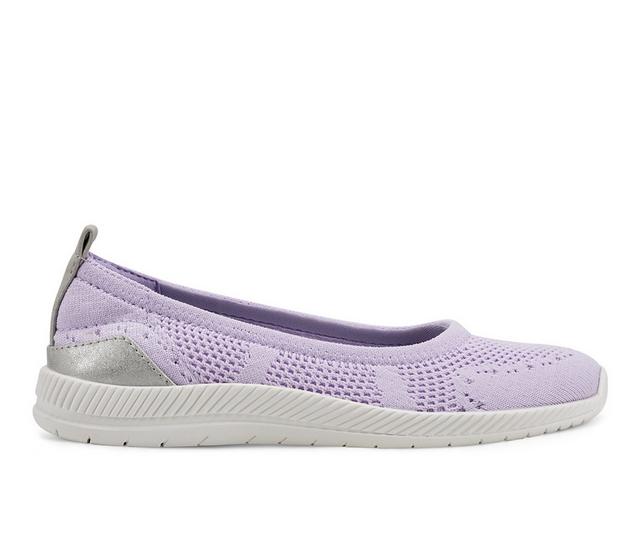 Women's Easy Spirit Glitz Flats in Purple color