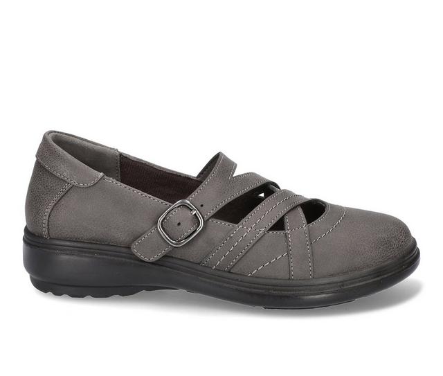 Women's Easy Street Wise Flats in Grey color