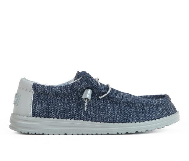 Men's HEYDUDE Wally Sox Casual Shoes in Moonlit Ocean color