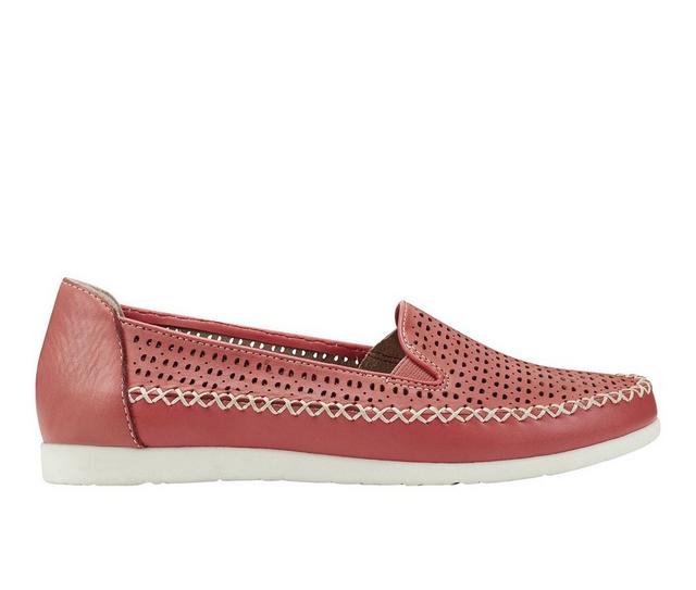 Women's Earth Origins Lizzy Slip-On Shoes in Bright Coral color