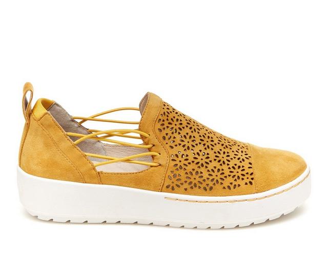 Women's Jambu Erin Slip-On Shoes in Mustard color