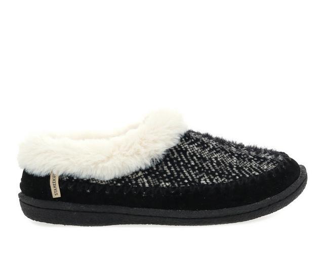 Staheekum Serene Brushed Knit Clog Slippers in Black color