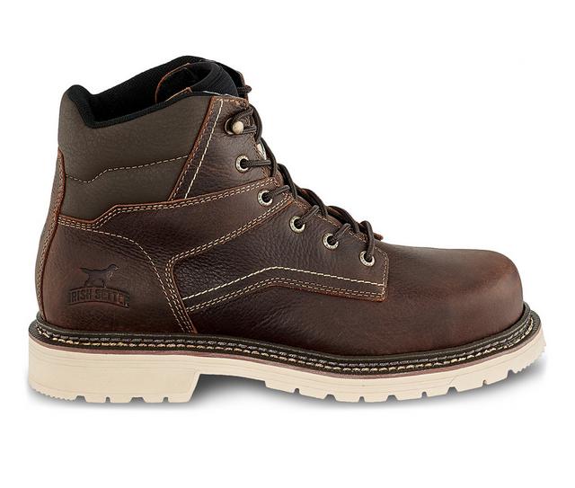 Men's Irish Setter by Red Wing Kittson 83666 Steel Toe Work Boots in Light Brown color