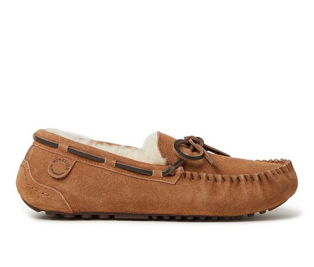 Fireside by Dearfoams Men's Victor Moccasins in Chestnut color