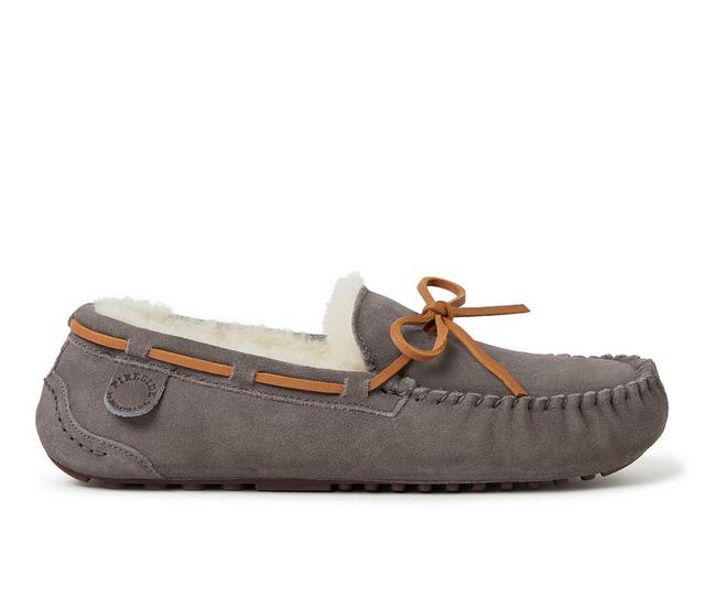 Fireside by Dearfoams Men's Victor Moccasins in Grey color