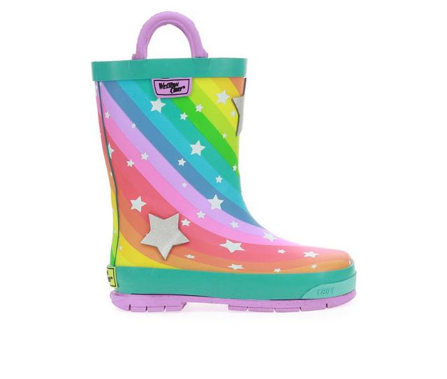Girls' Western Chief Toddler Superstar Rain Boots in Teal color