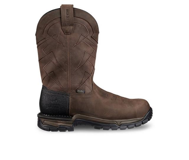 Men's Irish Setter by Red Wing Two Harbors 83966 Work Boots in Brown Leather color