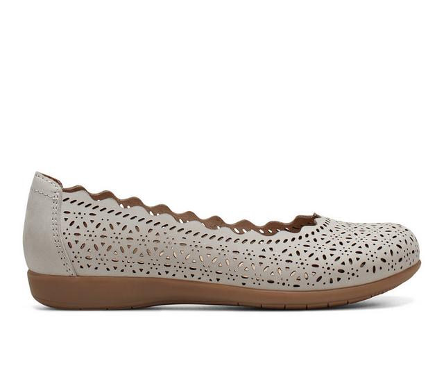 Women's Earth Origins Bria Wedge Sandals in Light Grey color