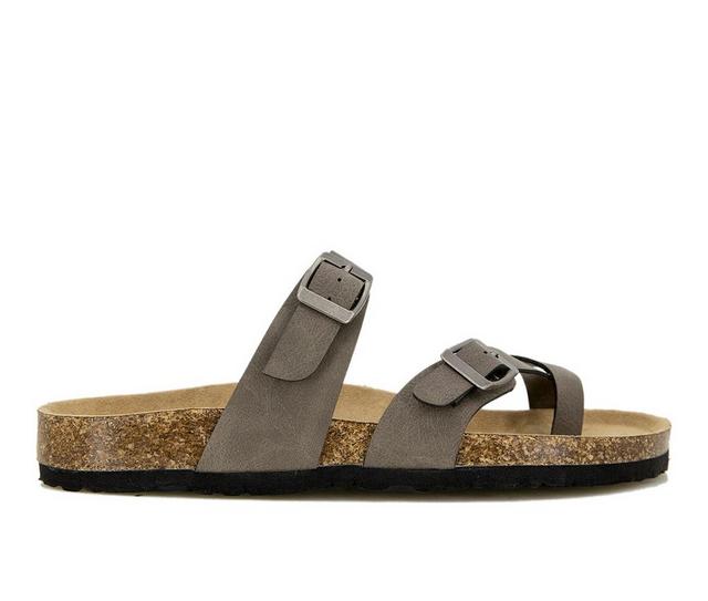 Women's Unionbay Melody Footbed Sandals in Taupe color