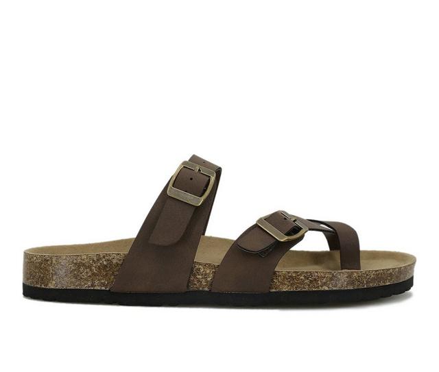 Women's Unionbay Melody Footbed Sandals in Mocha color