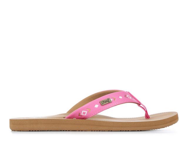 Women's Reef Beachbreak Flip-Flops in Pink color