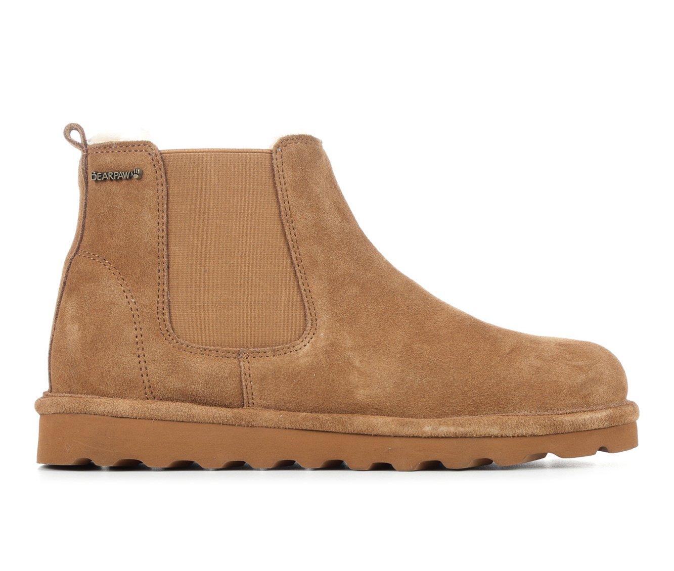BEARPAW Women's Retro Drew Boot - Suede Slip-On With Wool Lining & Removable Sheepskin Footbed - View #3