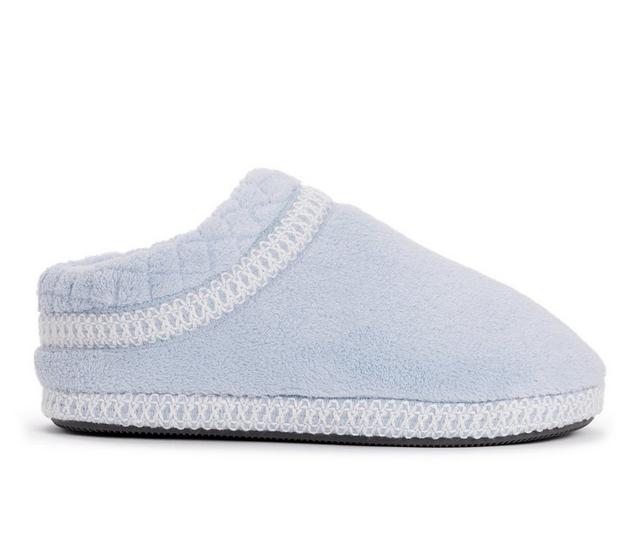 MUK LUKS Women's Rita Full Fit Washable Slippers in Freesia Blue color