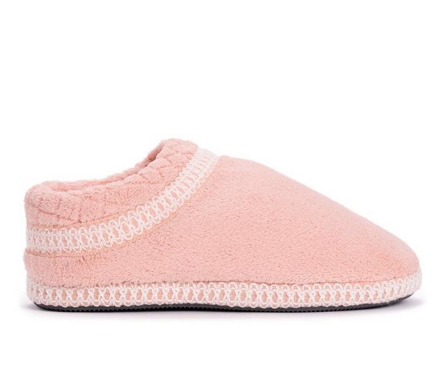 MUK LUKS Women's Rita Full Fit Washable Slippers in Rose Gold color