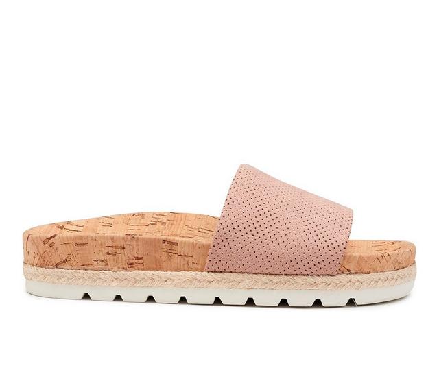 Women's Esprit Brenna Footbed Sandals in Dusty Pink color