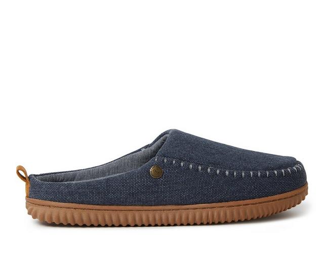 Alpine by Dearfoams Bern Comfort Clog Slippers in Navy color