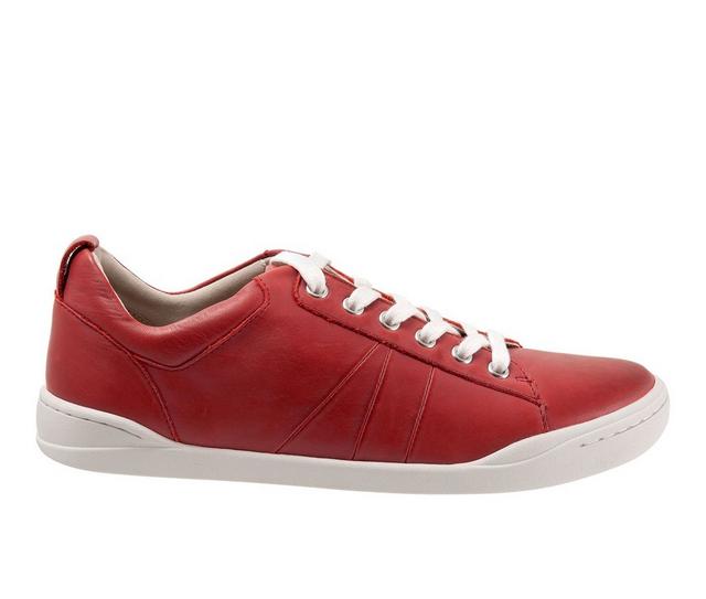 Women's Softwalk Athens Sneakers in Dark Red color