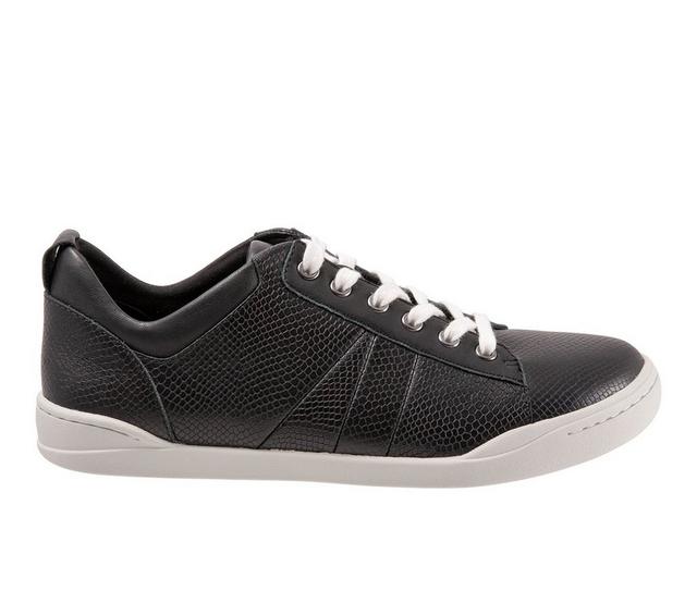 Women's Softwalk Athens Sneakers in Black Snake color